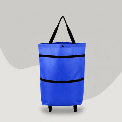 Rolling Shopping Bag with Foldable Design and Extendable Handle, Six Colors