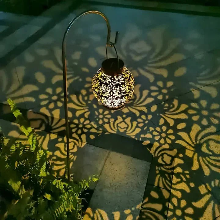 Solar LED Pendant Light with Remote Control and Automatic Dusk Activation