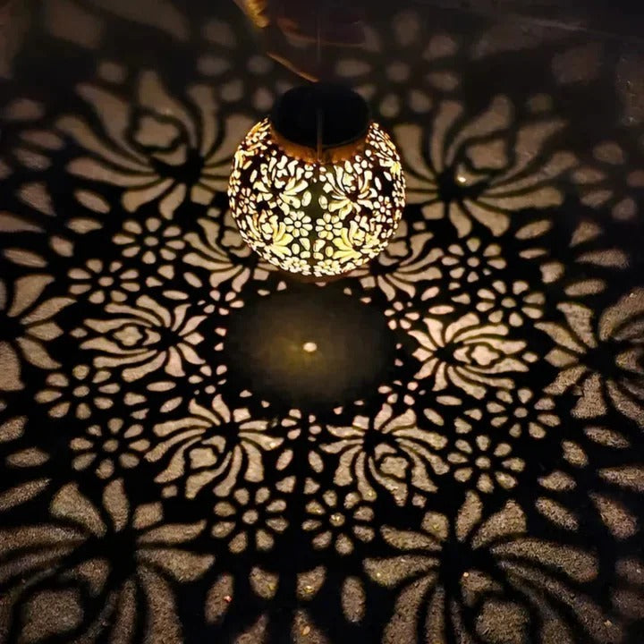 Solar LED Pendant Light with Remote Control and Automatic Dusk Activation