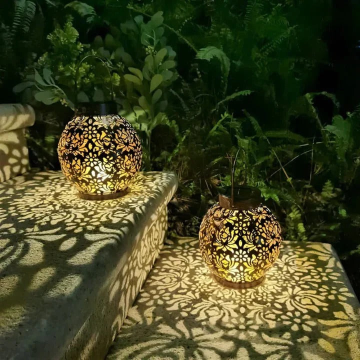 Solar LED Pendant Light with Remote Control and Automatic Dusk Activation