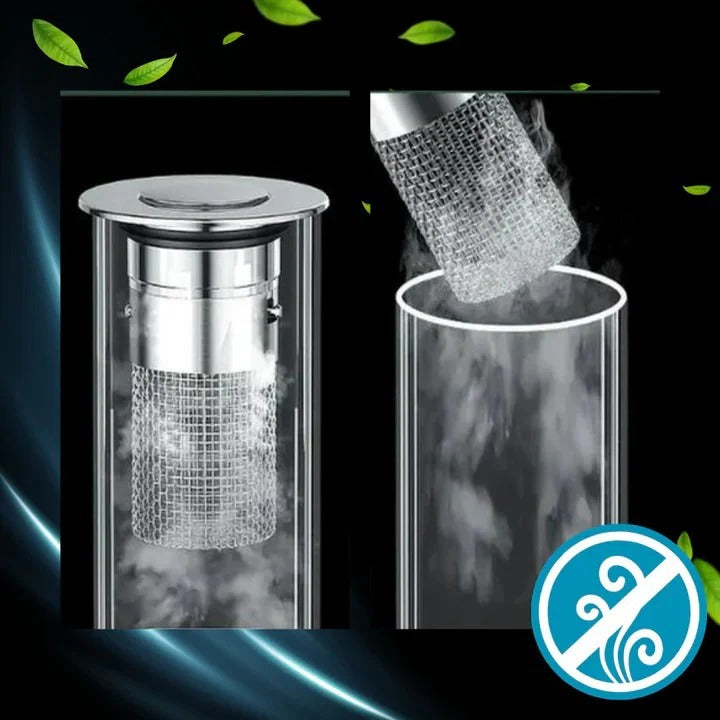 Pop Up Sink Stopper with Dual Silicone Seal and Integrated Filter Basket