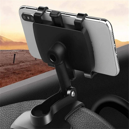 Car Phone Holder with 360° Rotation and 180° Tilt for Dashboard Mount