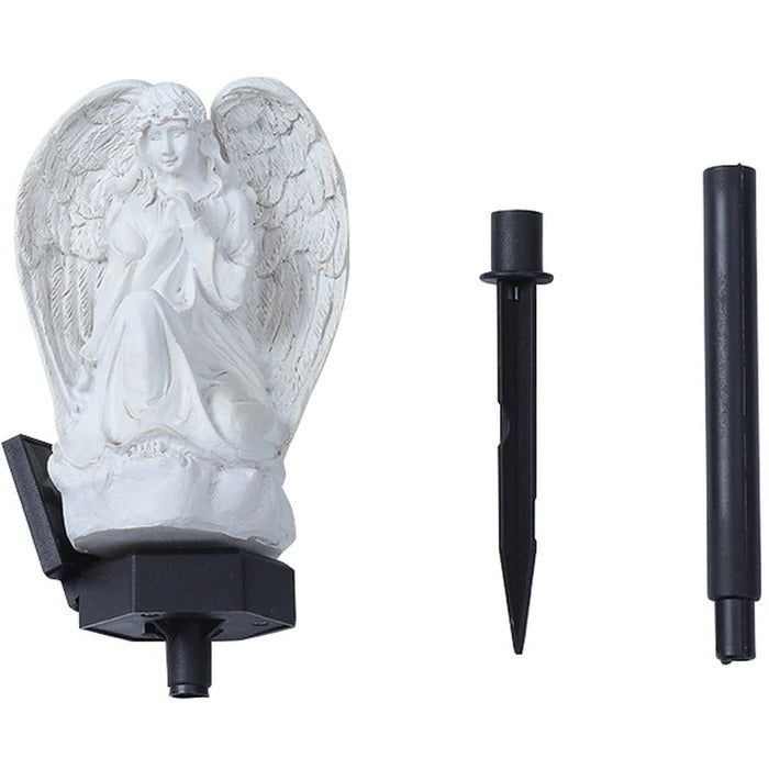 Angel Garden Light with Solar Panel and Automatic Dusk Sensor