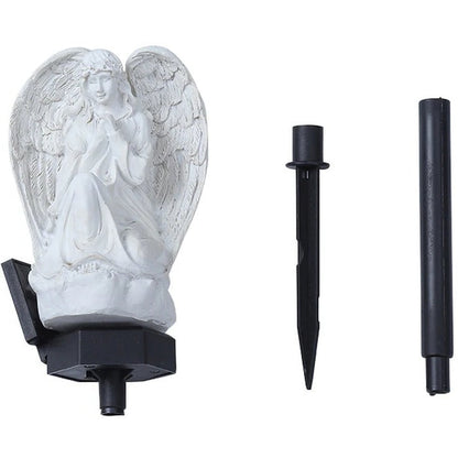 Angel Garden Light with Solar Panel and Automatic Dusk Sensor