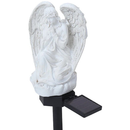 Angel Garden Light with Solar Panel and Automatic Dusk Sensor