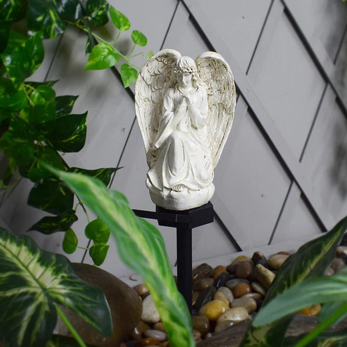 Angel Garden Light with Solar Panel and Automatic Dusk Sensor