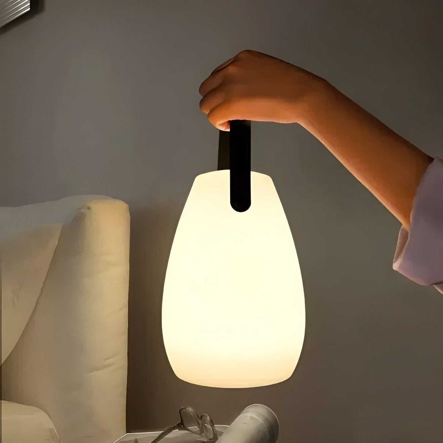 Rechargeable LED Table Lamp with Remote Control and Type C Charging Port
