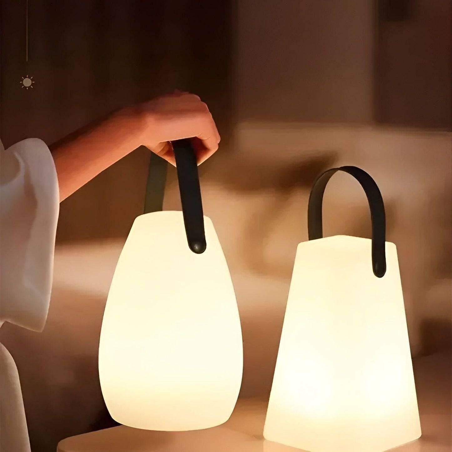 Rechargeable LED Table Lamp with Remote Control and Type C Charging Port