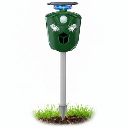 Motion Sensor Animal Repeller with Solar Power and 360 Degree Detection, 32ft Range