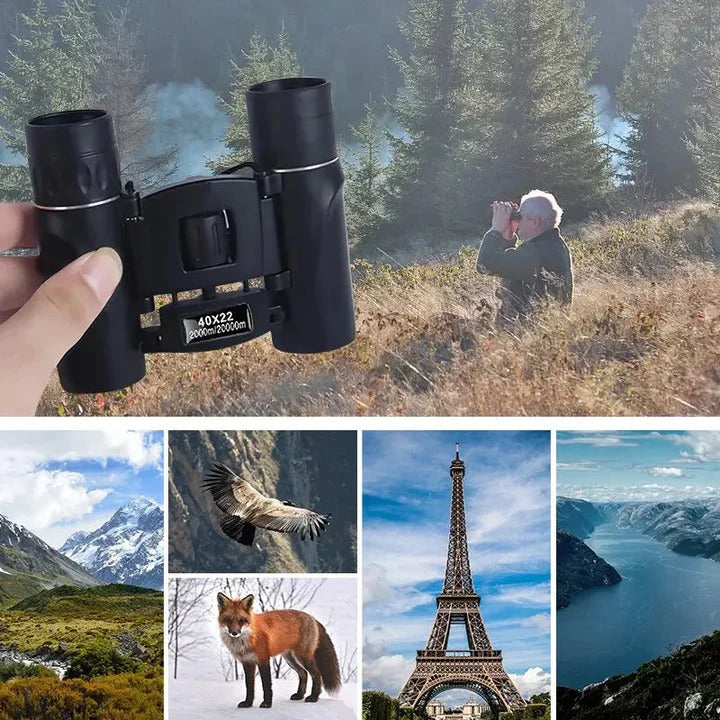 Compact Binoculars 40x22 with Multi Coated Optics and Foldable Frame