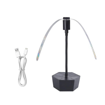 Fly Deterrent Fan with Rechargeable Battery and Soft Blades for Outdoor Tables