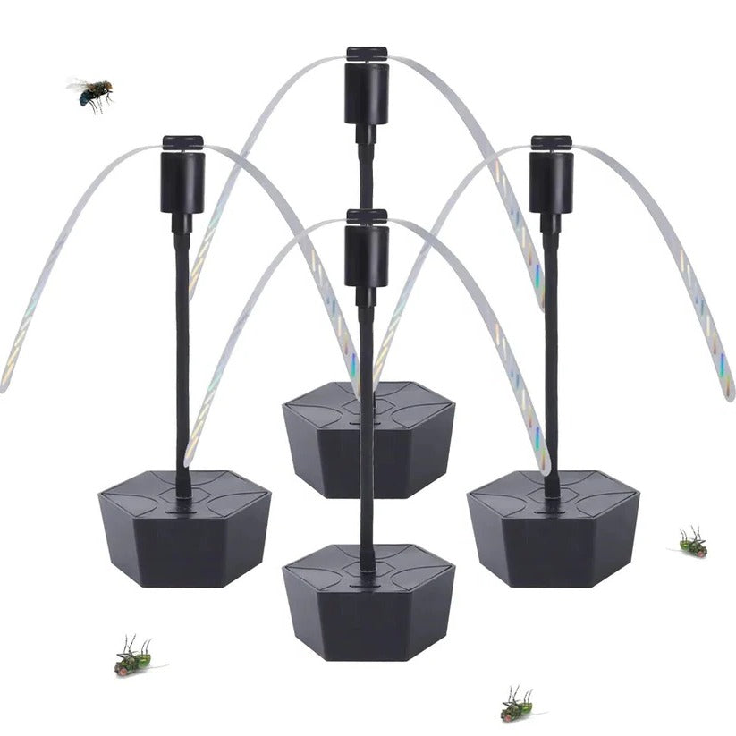 Fly Deterrent Fan with Rechargeable Battery and Soft Blades for Outdoor Tables