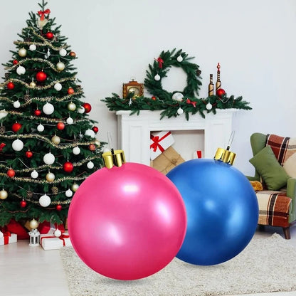 Inflatable Sphere for Seasonal Yard Displays with Mounting Hardware and Rope
