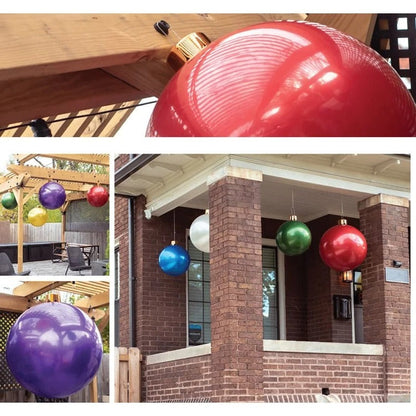 Inflatable Sphere for Seasonal Yard Displays with Mounting Hardware and Rope