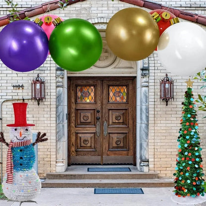 Inflatable Sphere for Seasonal Yard Displays with Mounting Hardware and Rope