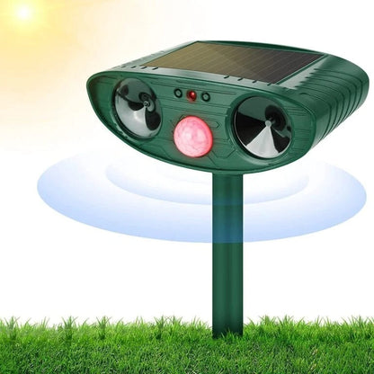 Motion Activated Woodpecker Deterrent with Solar Charging and 33ft Detection