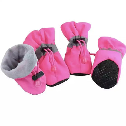 Dog Winter Boots with Anti-Slip Sole and Water Resistant Material