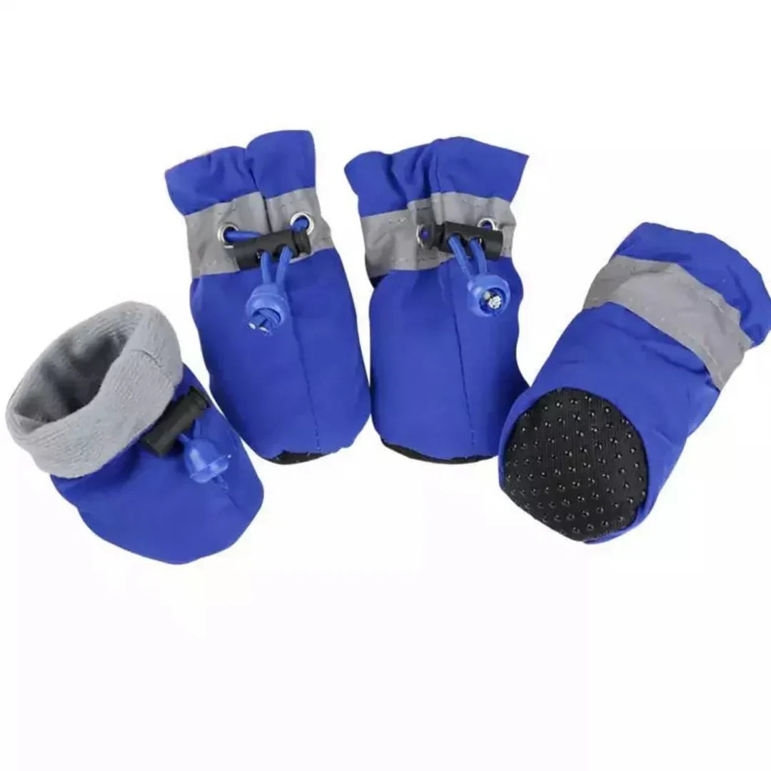 Dog Winter Boots with Anti-Slip Sole and Water Resistant Material