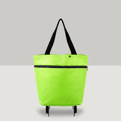 Rolling Shopping Bag with Foldable Design and Extendable Handle, Six Colors
