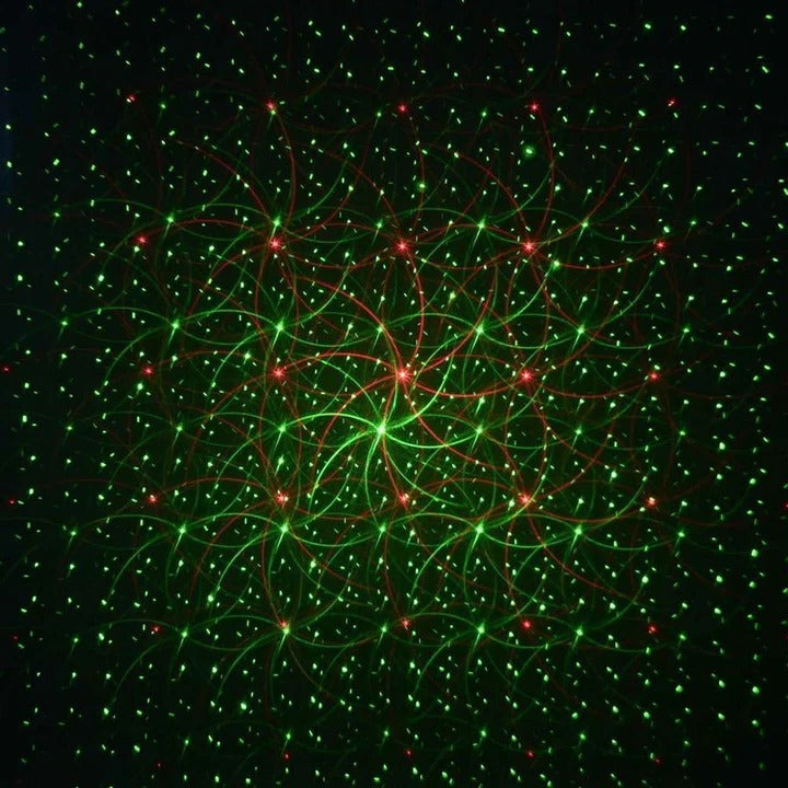 Red and Green Laser Light Projector with Remote and Timer Function