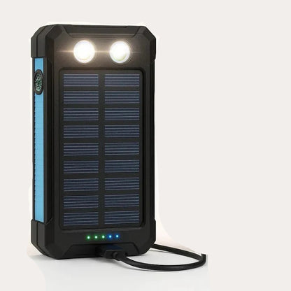 Solar Power Bank 30000mAh with Multiple USB Ports and Dual Charging