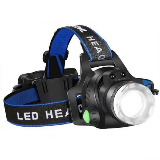 Hands Free LED Headlamp with Dual Beam Modes and Rechargeable Battery