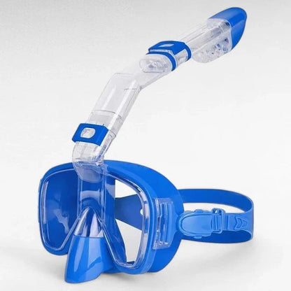 Panoramic Snorkeling Mask with Dry Top Tube and Fog Resistant Lens