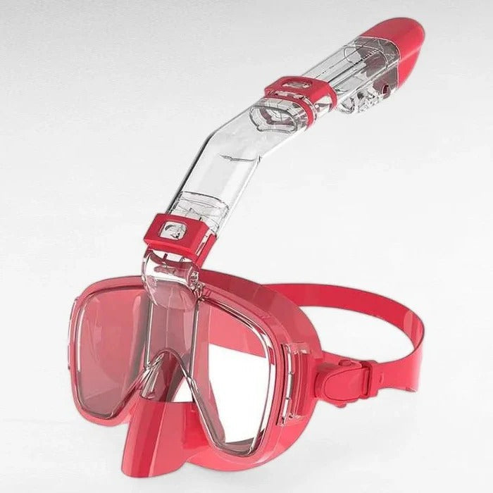 Panoramic Snorkeling Mask with Dry Top Tube and Fog Resistant Lens