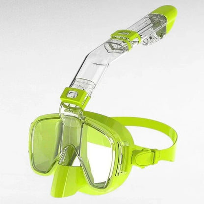 Panoramic Snorkeling Mask with Dry Top Tube and Fog Resistant Lens