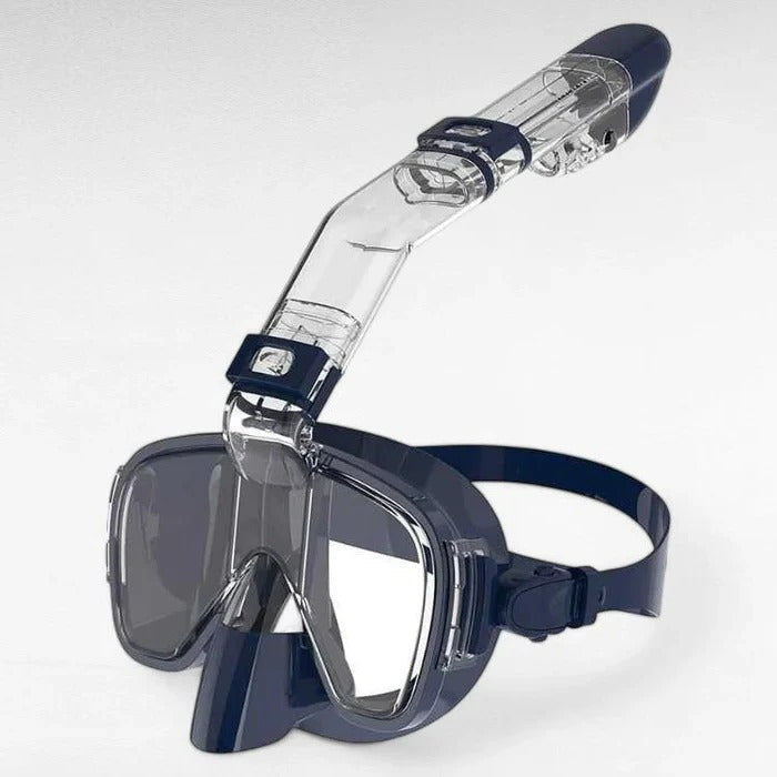 Panoramic Snorkeling Mask with Dry Top Tube and Fog Resistant Lens