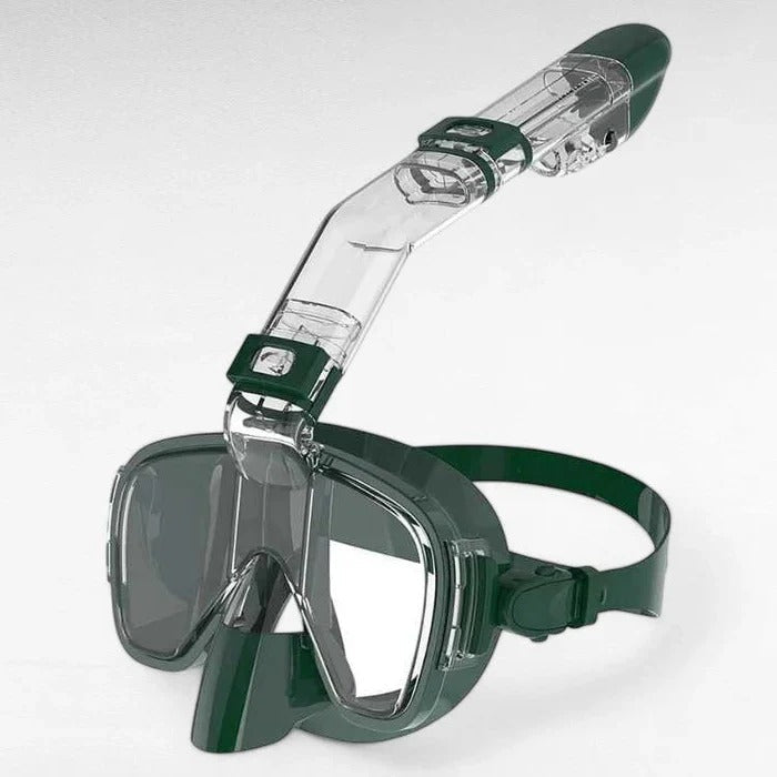 Panoramic Snorkeling Mask with Dry Top Tube and Fog Resistant Lens