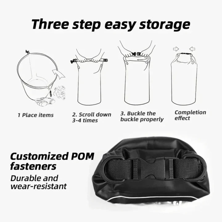 Water Resistant Phone Pouch with Roll Down Seal for Smartphones