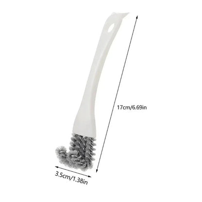 Grill Grate Brush with Hooked Scraper and Rounded Bristles