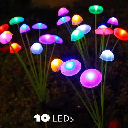Jellyfish Solar Garden Light with 10 Color Changing LEDs and Auto Sensor