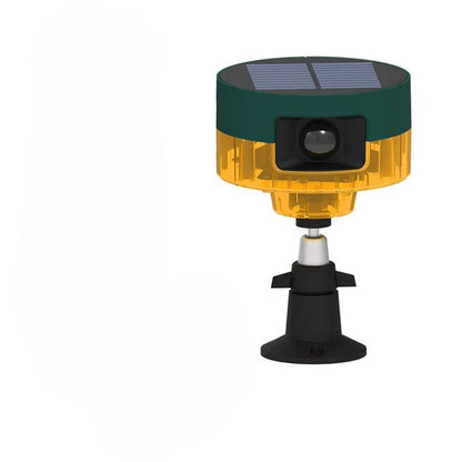 Motion Sensor Pest Deterrent with Solar Panel and LED Flash, 360 Degree Coverage