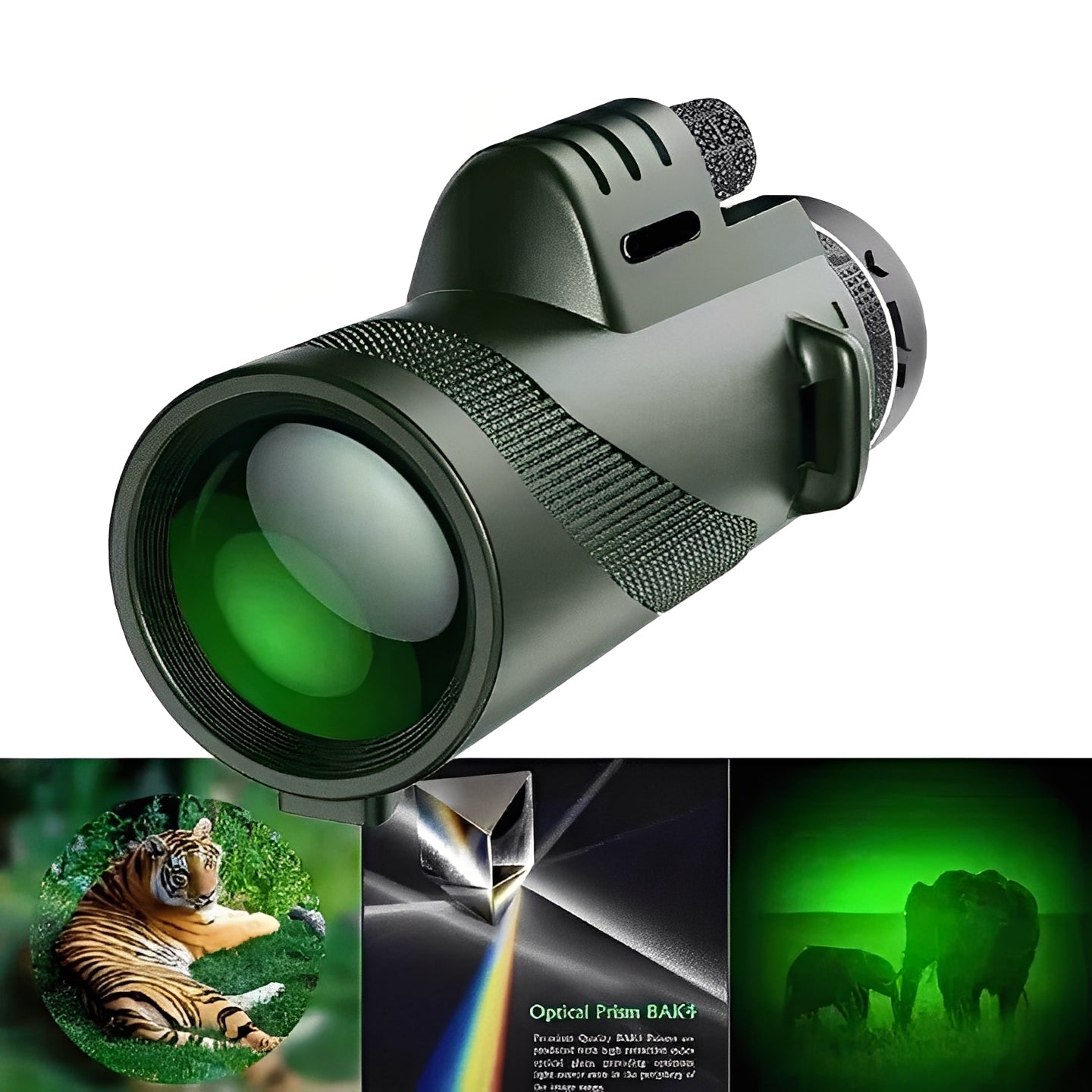 Handheld Monocular with 600X Zoom and Multi Layer Lens System for Wildlife Viewing