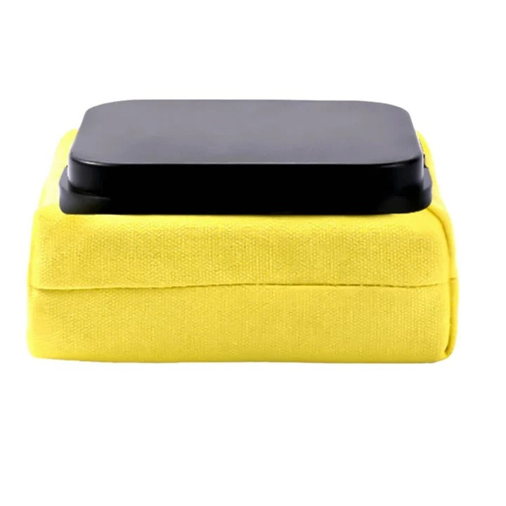 Steam Grill Brush with Stainless Steel Scraper and Replaceable Cloth Head