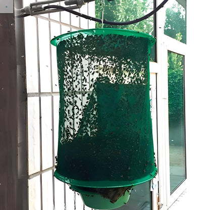 Hanging Fly Trap with Bait Attraction and Washable Container
