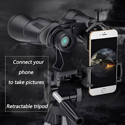 Long Range Binoculars 20x Magnification with BAK4 Prism and Smartphone Adapter