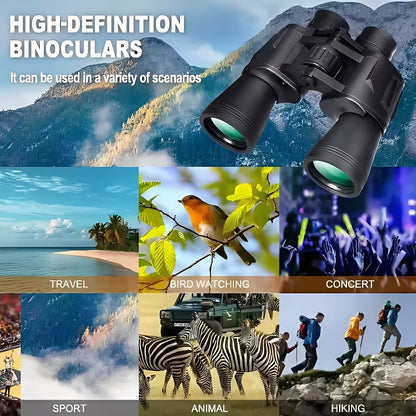Long Range Binoculars 20x Magnification with BAK4 Prism and Smartphone Adapter