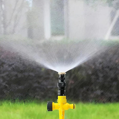 Rotating Garden Sprinkler with Adjustable Spray and Full Circle Coverage
