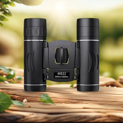 40x Magnification Compact Binoculars with Multi-Coated HD Glass and Prism Optics