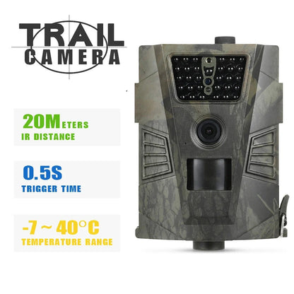 Motion Activated Wildlife Camera with 30 Infrared LEDs and Wireless Remote