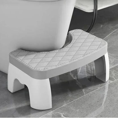 Toilet Squat Stool with Adjustable Height and Textured Grip Surface