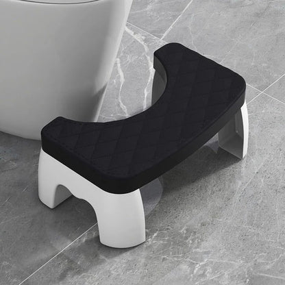 Toilet Squat Stool with Adjustable Height and Textured Grip Surface