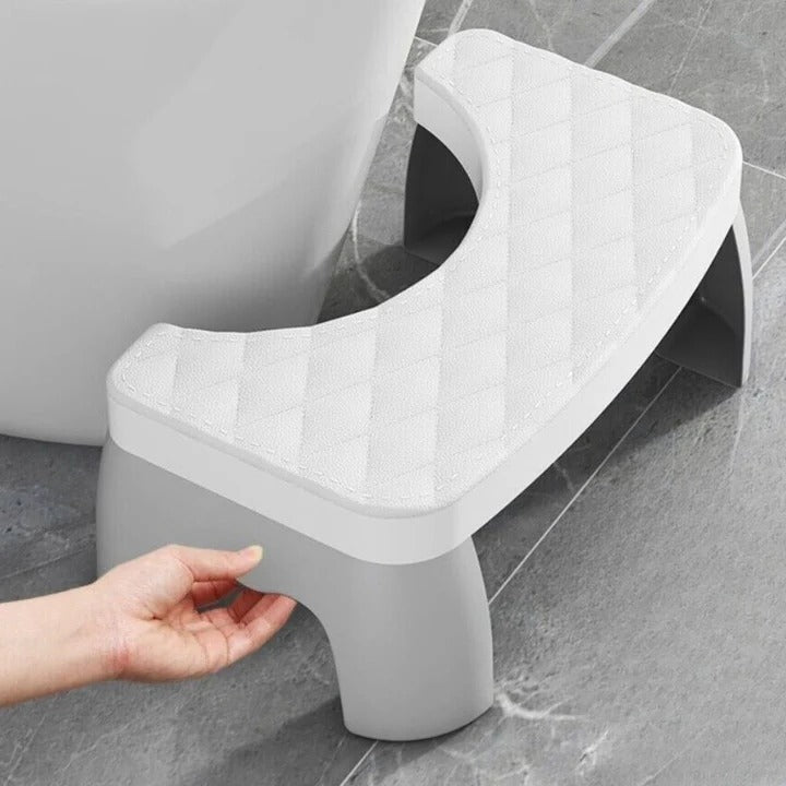 Toilet Squat Stool with Adjustable Height and Textured Grip Surface
