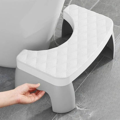 Toilet Squat Stool with Adjustable Height and Textured Grip Surface
