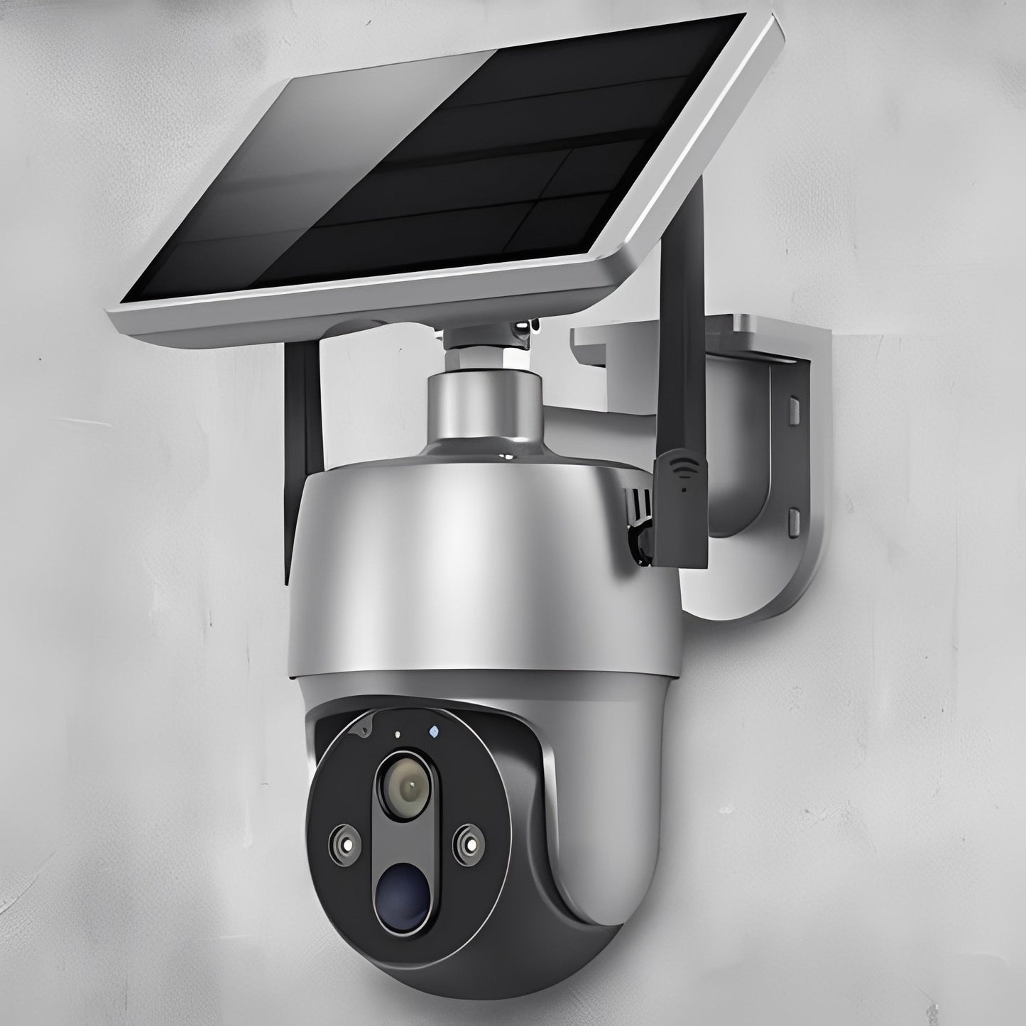 Outdoor Security Camera with 355 Degree Pan Tilt and Solar Power, 1080P HD Night Vision