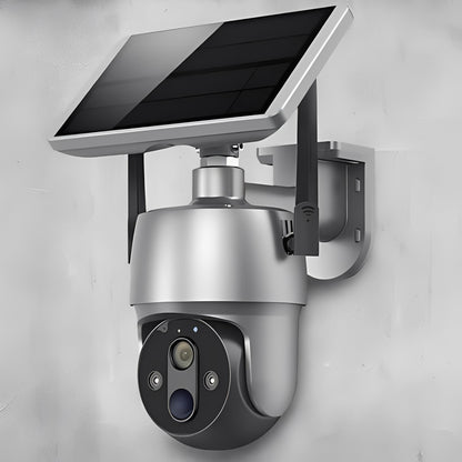 Outdoor Security Camera with 355 Degree Pan Tilt and Solar Power, 1080P HD Night Vision