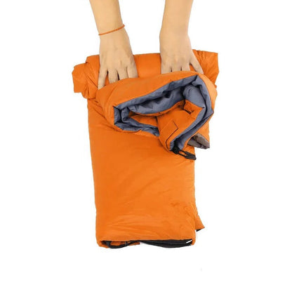 Convertible Sleeping Bag with Two Way Zipper and Water Resistant Nylon, Compression Storage